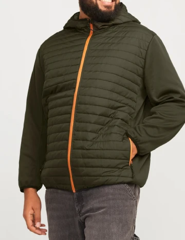 Geaca Jack&Jones Plus Size Men, verde Verde