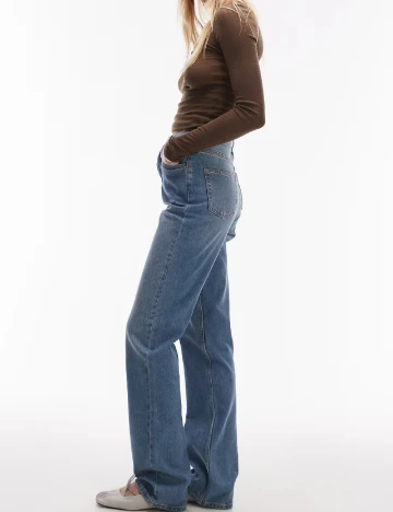Blugi Top Shop, albastru Albastru