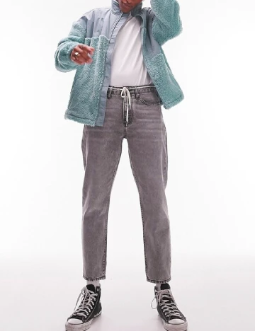Jacheta Oversize Topman, albastru Albastru