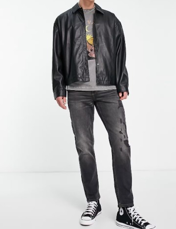 
						Jacheta Oversize ASOS, negru