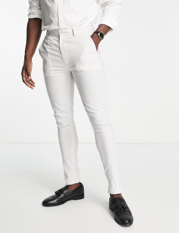 
						Pantaloni ASOS, gri deschis