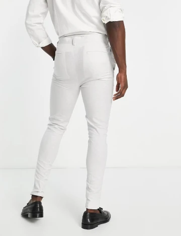 Pantaloni ASOS, gri deschis Gri