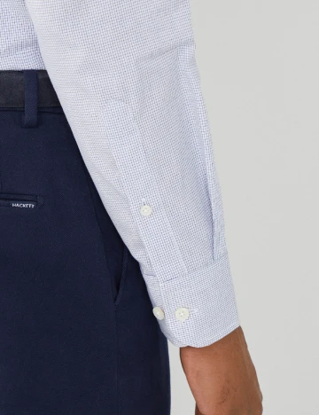 Camasa HACKETT, alb/albastru Albastru