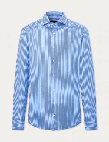 Camasa HACKETT, alb/albastru Albastru