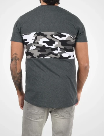 Tricou !Solid, gri Gri
