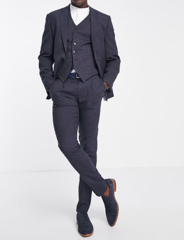 Pantaloni Noak, albastru
