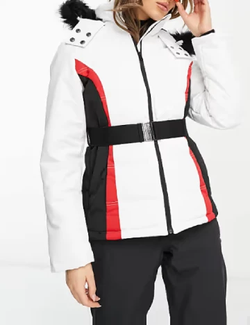 Geaca Threadbare, alb