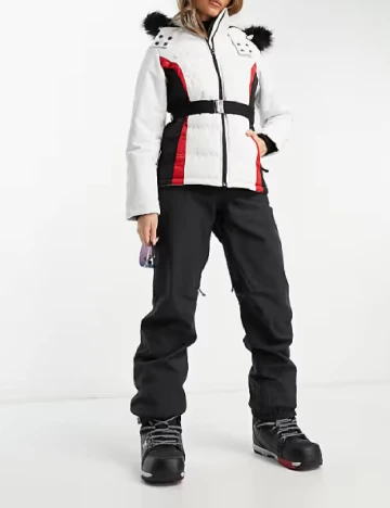 Geaca Threadbare, alb