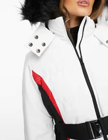 Geaca Threadbare, alb