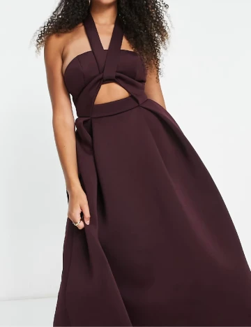 Rochie medie ASOS, pruna Mov