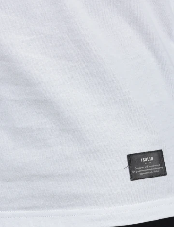 Tricou !Solid, alb Alb