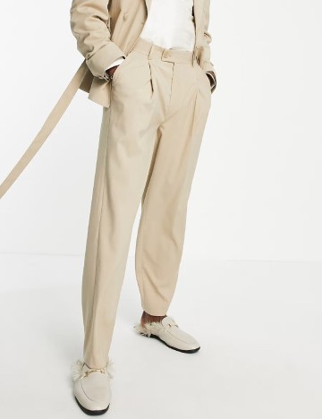 
						Pantaloni ASOS, crem