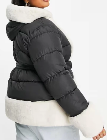 Geaca ASOS Curve, negru
