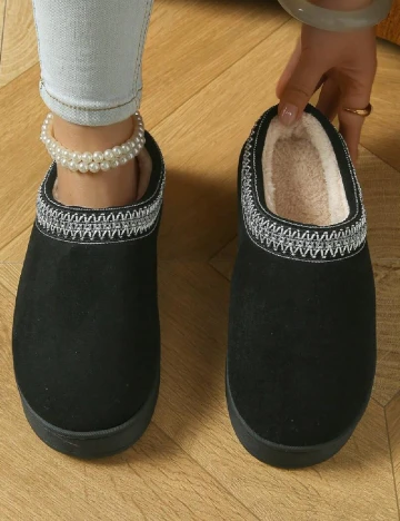 Papuci de Casa SHEIN, negru Negru