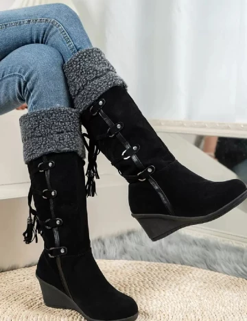 Cizme SHEIN, negru Negru