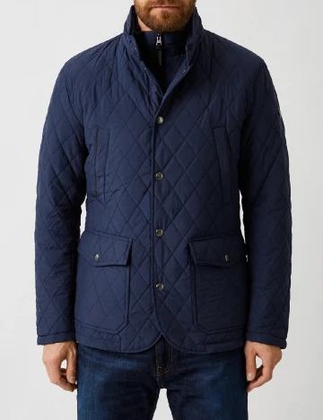 Geaca impermeabila HACKETT, bleumarin Albastru