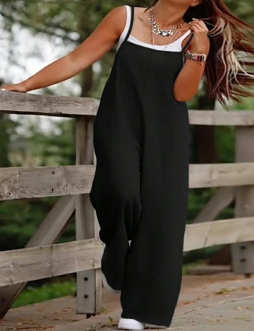 Salopeta SHEIN CURVE, negru