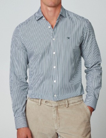 
						Camasa HACKETT, alb/verde