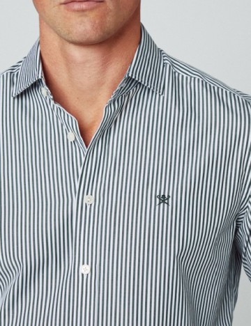 Camasa HACKETT, alb/verde