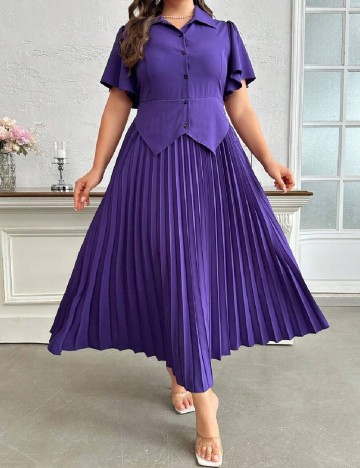 
						Rochie lunga SHEIN CURVE, mov