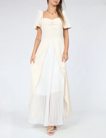Rochie lunga SHEIN, ecru Alb