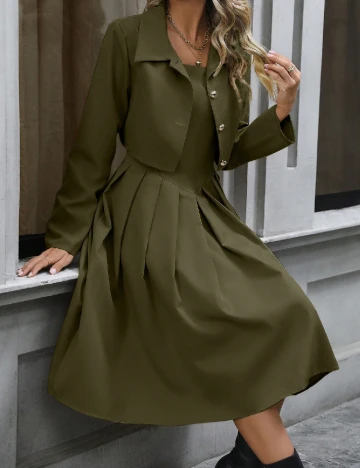 Rochie medie SHEIN, verde