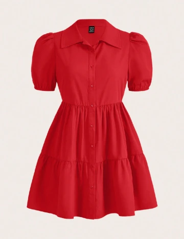 Rochie scurta SHEIN, rosu