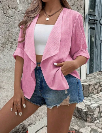 Blazer SHEIN CURVE, roz
