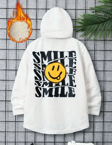 Geaca Shein Kids, alb