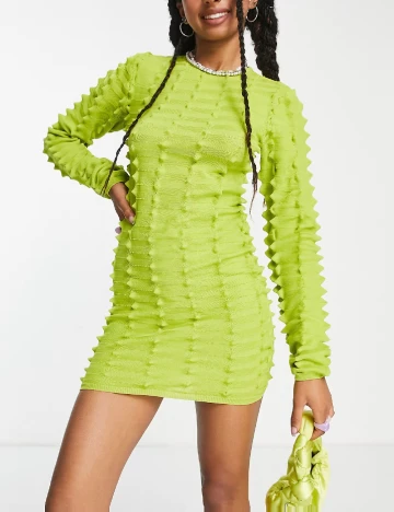 Rochie scurta COLLUSION, verde