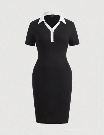 Rochie scurta SHEIN CURVE, negru