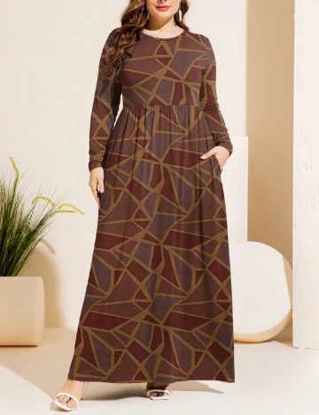Rochie lunga SHEIN CURVE, mix culori