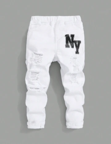 Blugi Shein Kids, alb