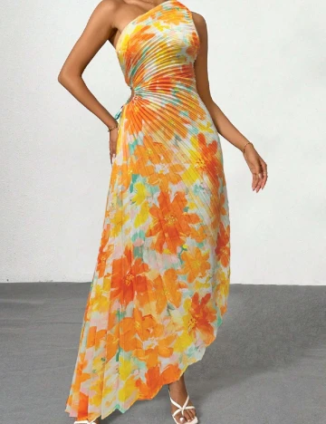 Rochie lunga SHEIN, portocaliu Portocaliu
