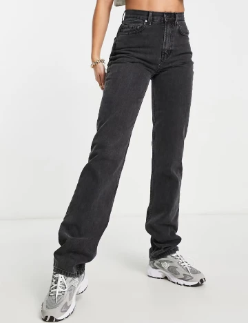 Blugi ASOS, gri Negru