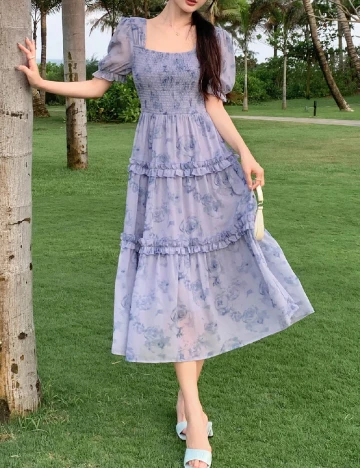 Rochie medie Dazy, mov Mov
