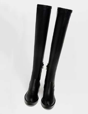 Cizme Stradivarius, negru Negru