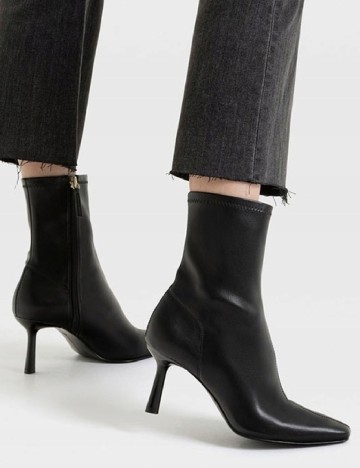 Botine Stradivarius, negru