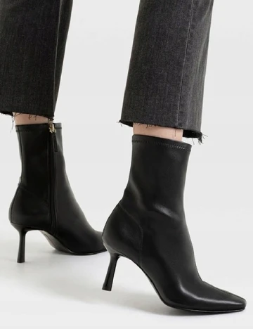 Botine Stradivarius, negru