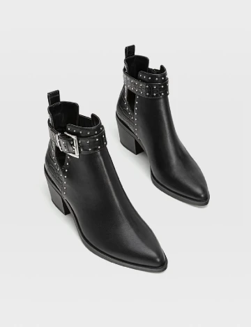 Botine Stradivarius, negru