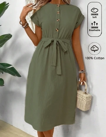 Rochie scurta SHEIN, verde
