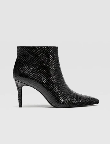 Botine Stradivarius, negru Negru