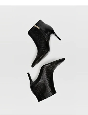 Botine Stradivarius, negru Negru