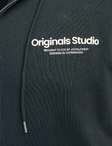 Hanorac Jack&Jones Plus Size Men, verde inchis