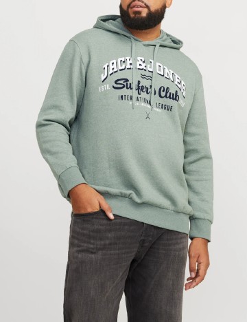 
						Hanorac Jack&Jones Plus Size Men, verde deschis