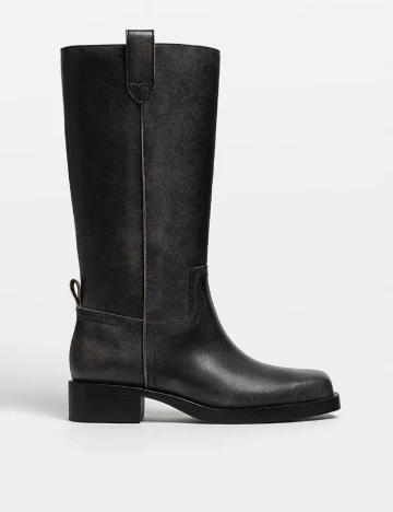 Cizme Stradivarius, negru Negru