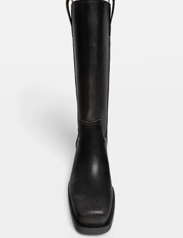 Cizme Stradivarius, negru Negru