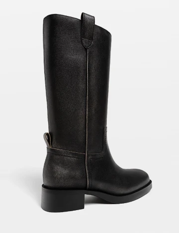 Cizme Stradivarius, negru Negru