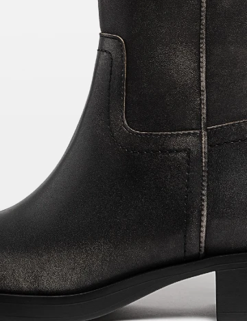 Cizme Stradivarius, negru Negru