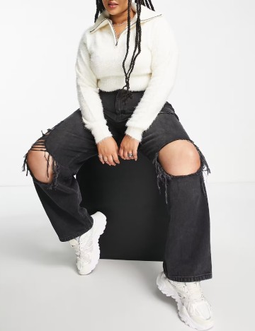 Pulover ASOS Curve, crem